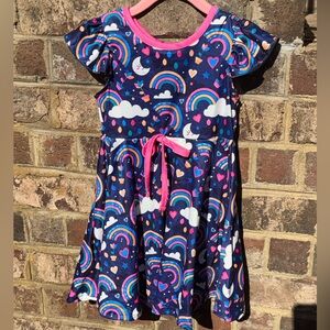 Girls Rainbow Twirl Dress